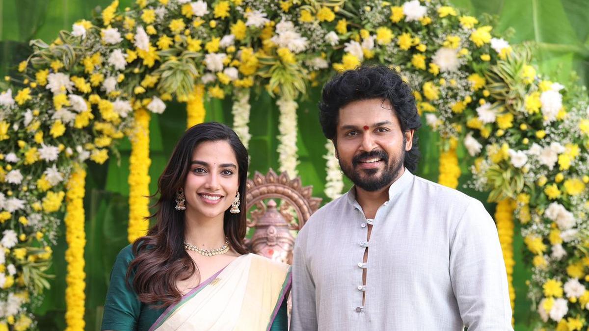 Karthi’s Tamil-Telugu bilingual, co-starring Meenakshi Chaudhary, goes on floors